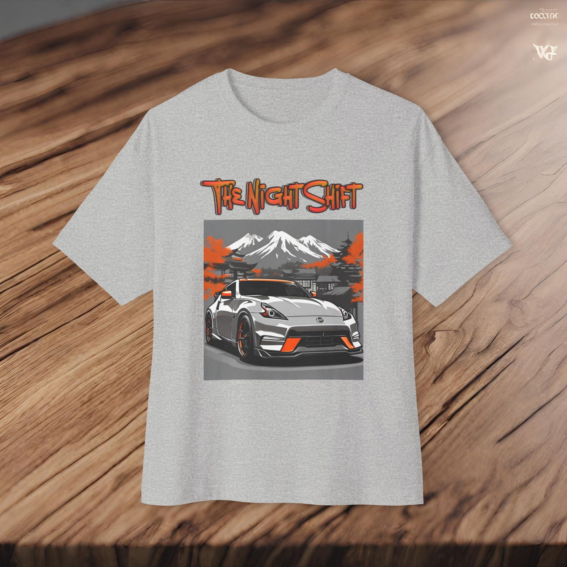 Nissan 370z Nismo- Premium, Ultra Soft Unisex Oversized Boxy Tee Printify by The Night Shift Automotive Apparel