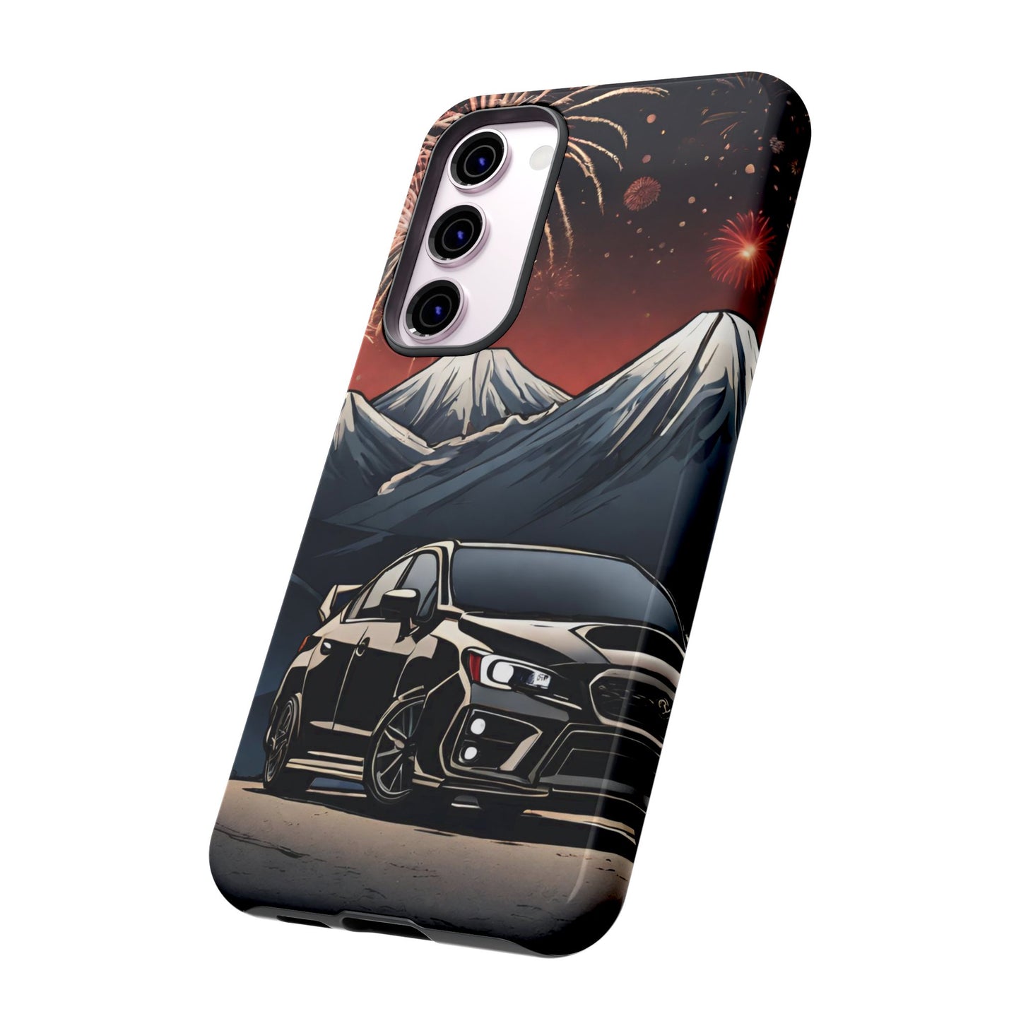 Subaru WRX/STI Fireworks-Dual Layer Ultra Tough Phone Case Printify by The Night Shift Automotive Apparel