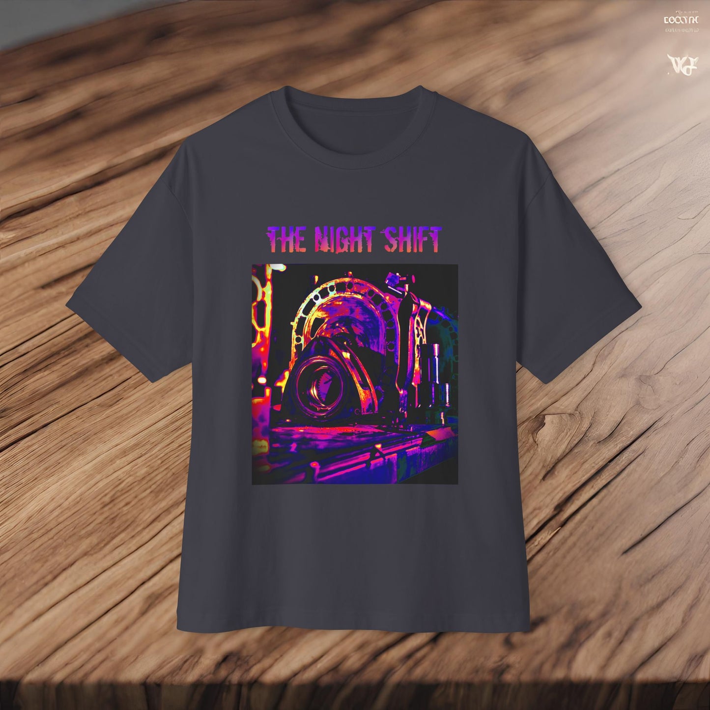 13B-REW Synthwave-Premium, Ultra Soft Unisex Oversized Boxy Tee Printify by The Night Shift Automotive Apparel