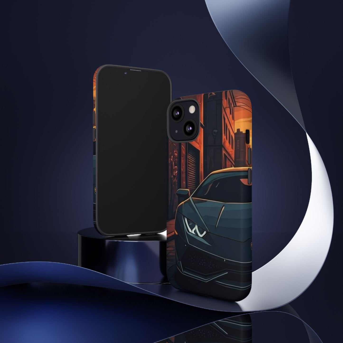 Lamborghini Huracan Street Life-Dual Layer Ultra Tough Phone Case iPhone 13 Matte Printify by The Night Shift Automotive Apparel