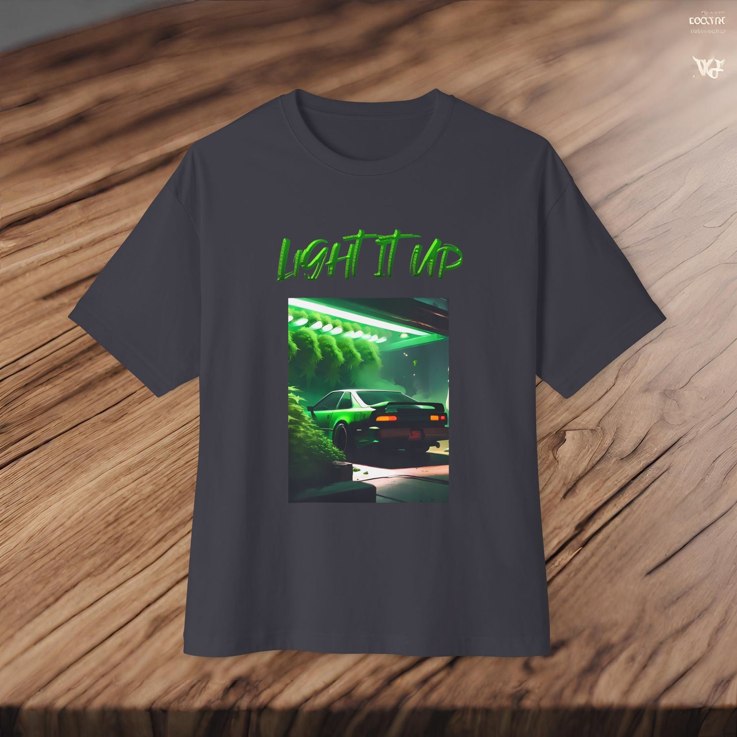 Light It Up-Premium, Ultra Soft Unisex Oversized Boxy Tee Printify by The Night Shift Automotive Apparel