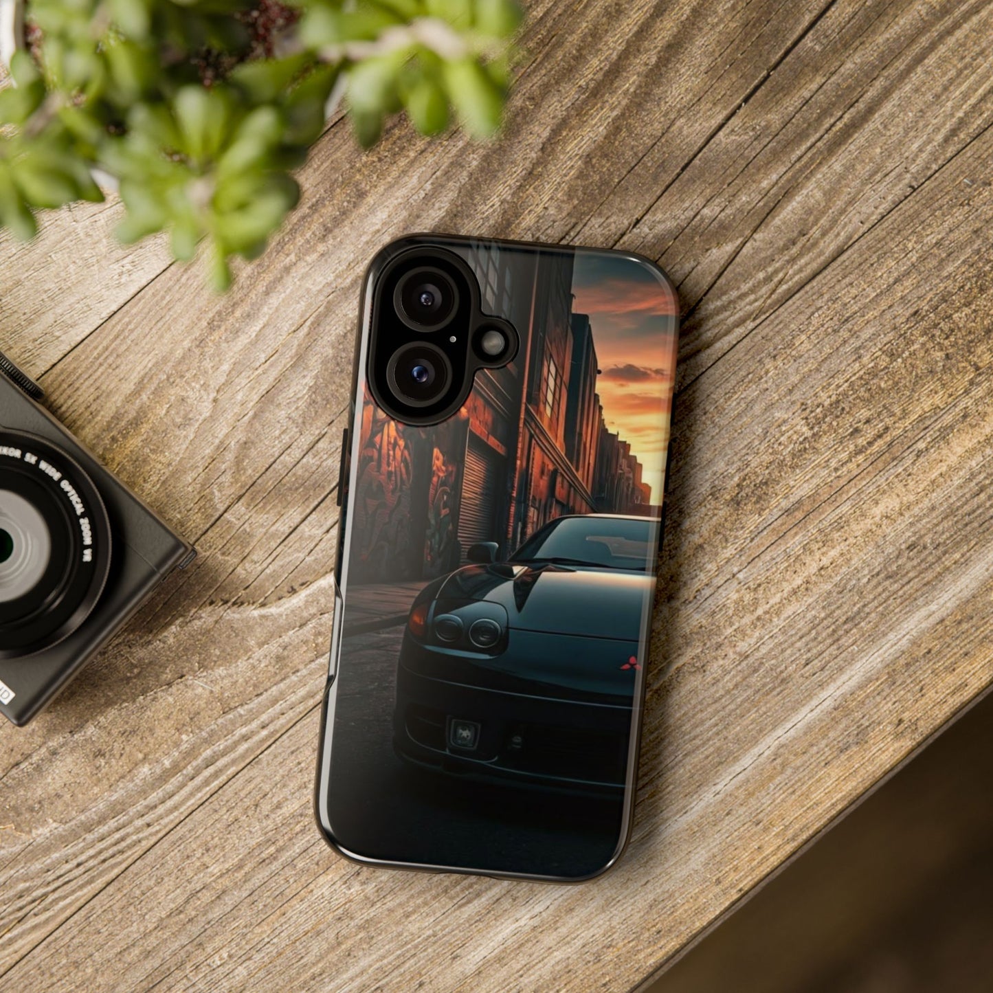 Mitsubishi 3000GT VR4 Street Life-Dual Layer Ultra Tough Phone Case iPhone 16 Glossy Printify by The Night Shift Automotive Apparel