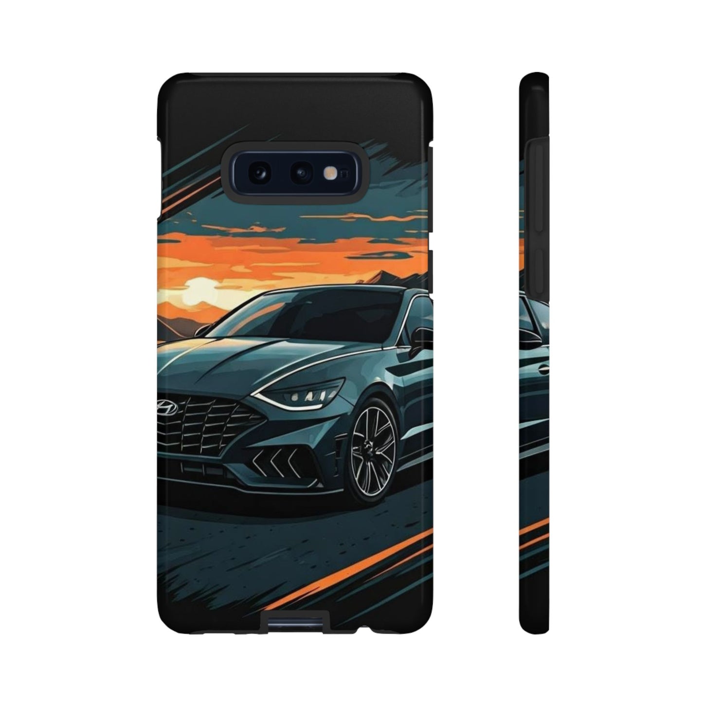 Hyundai Sonata-Sunset Drive-Dual Layer Ultra Tough Phone Case Samsung Galaxy S10E Glossy Printify by The Night Shift Automotive Apparel