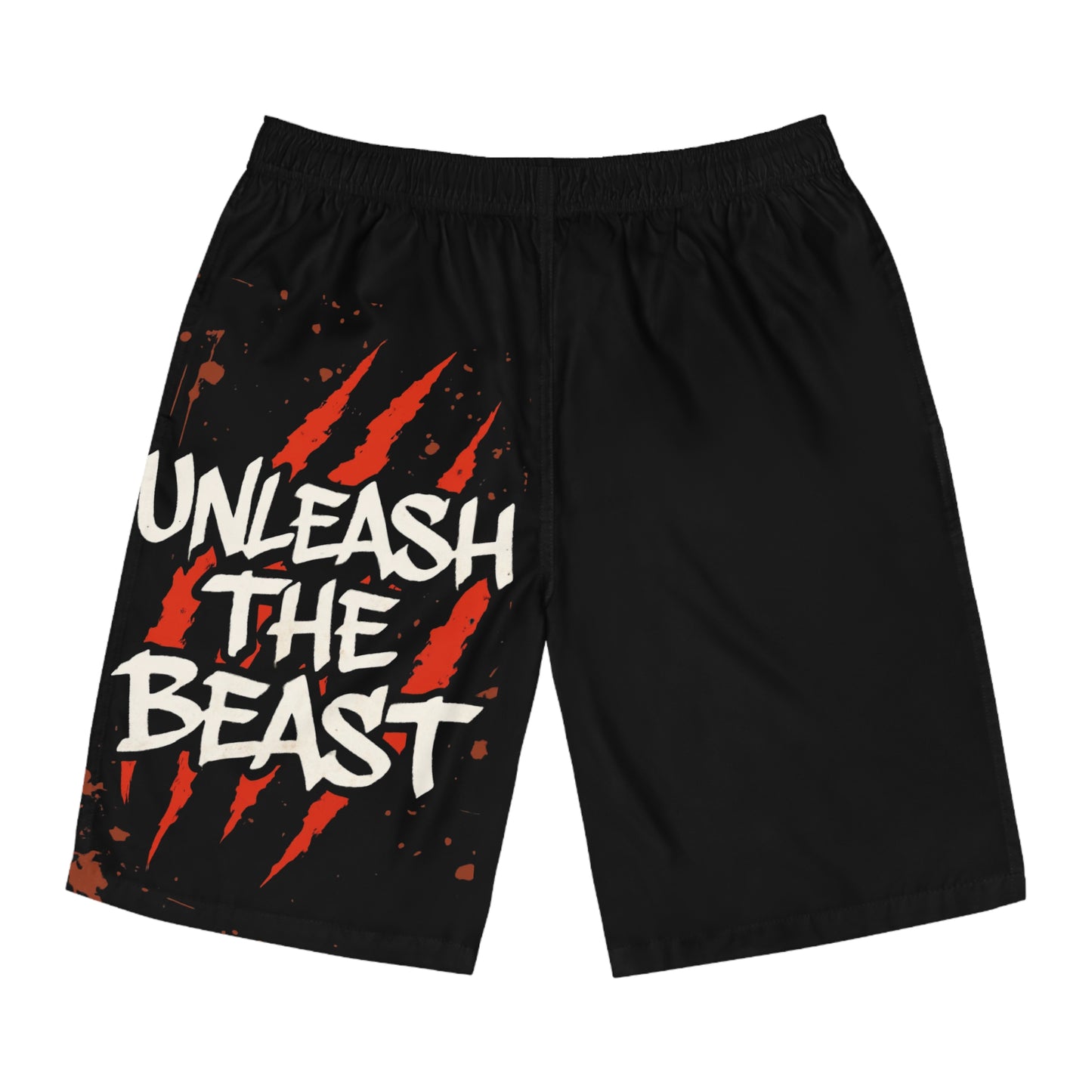 Unleash The Beast - Men's Relaxed Fit Board Shorts Printify by The Night Shift Automotive Apparel