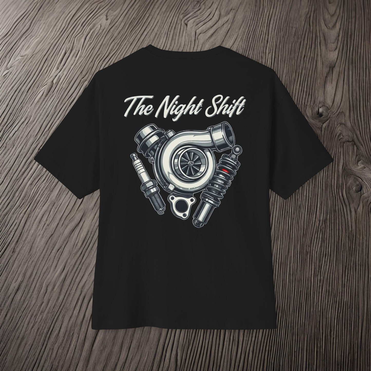 The Night Shift Essentials-Ultra Soft, Premium Unisex Oversized Boxy Tee Printify by The Night Shift Automotive Apparel