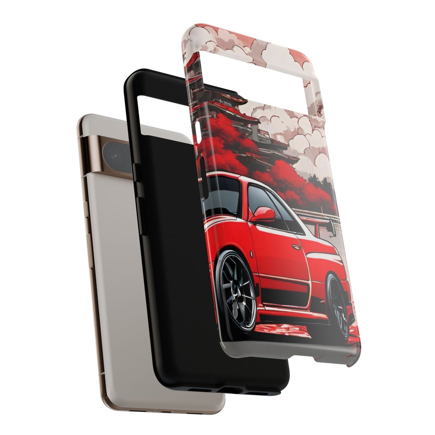 Nissan Skyline R34-Dual Layer Ultra Tough Phone Case Printify by The Night Shift Automotive Apparel