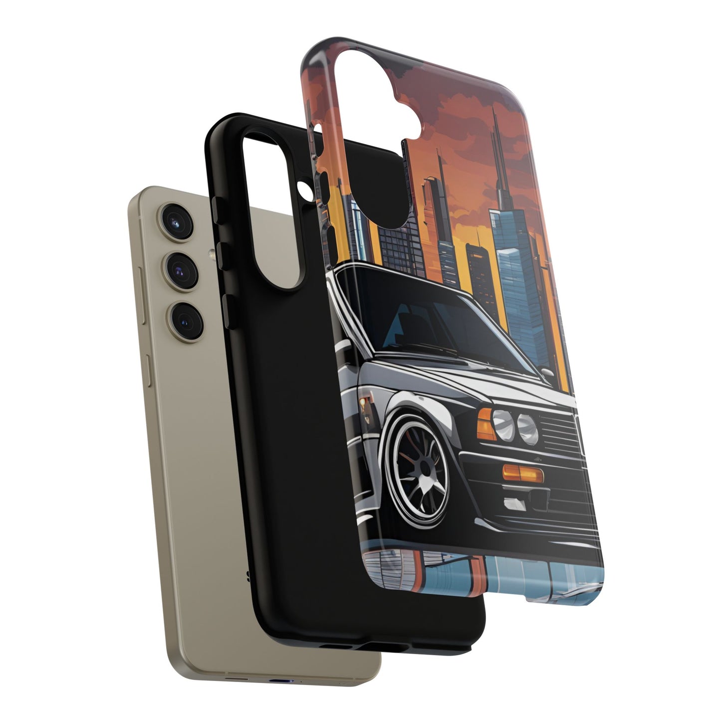 BMW E30 M3-Dual Layer Ultra Tough Phone Case Printify by The Night Shift Automotive Apparel