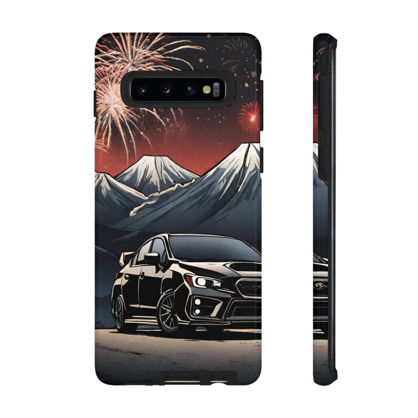 Subaru WRX/STI Fireworks-Dual Layer Ultra Tough Phone Case Samsung Galaxy S10 Glossy Printify by The Night Shift Automotive Apparel
