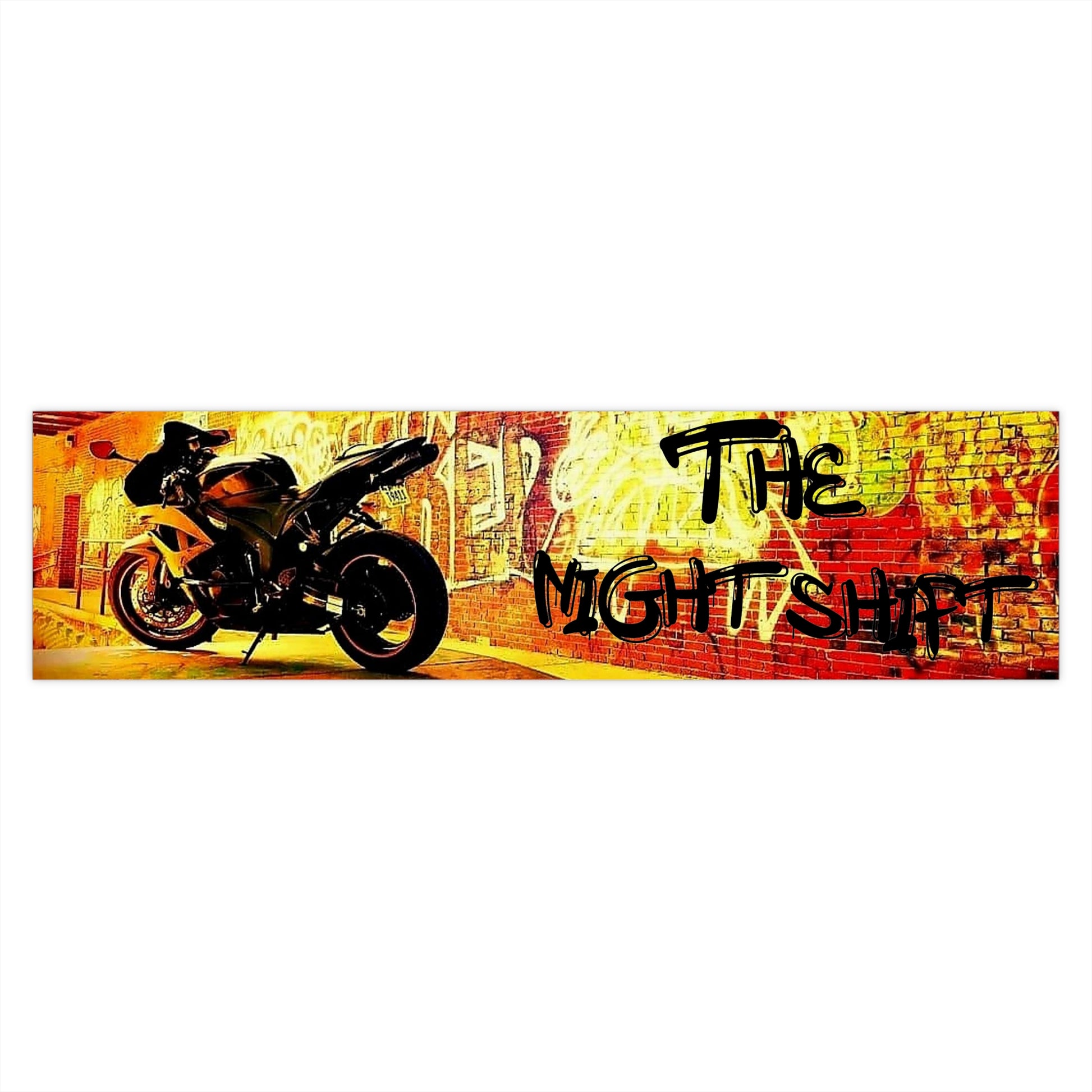 The Night Shift-Bumper Sticker Printify by The Night Shift Automotive Apparel
