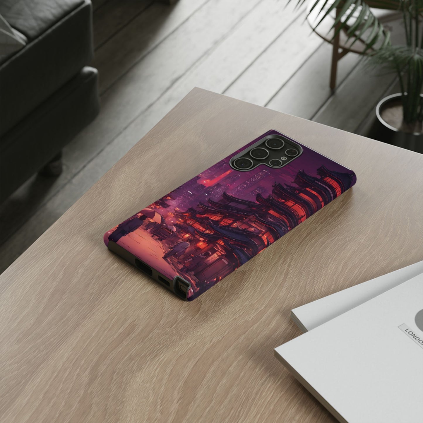 Traditional Japanese Village Countryside-Dual Layer Ultra Tough Phone Case Samsung Galaxy S22 Ultra Glossy Printify by The Night Shift Automotive Apparel