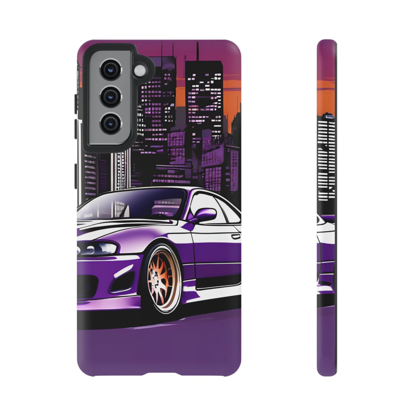 Nissan 240sx S15-Dual Layer Ultra Tough Phone Case Samsung Galaxy S21 Matte Printify by The Night Shift Automotive Apparel