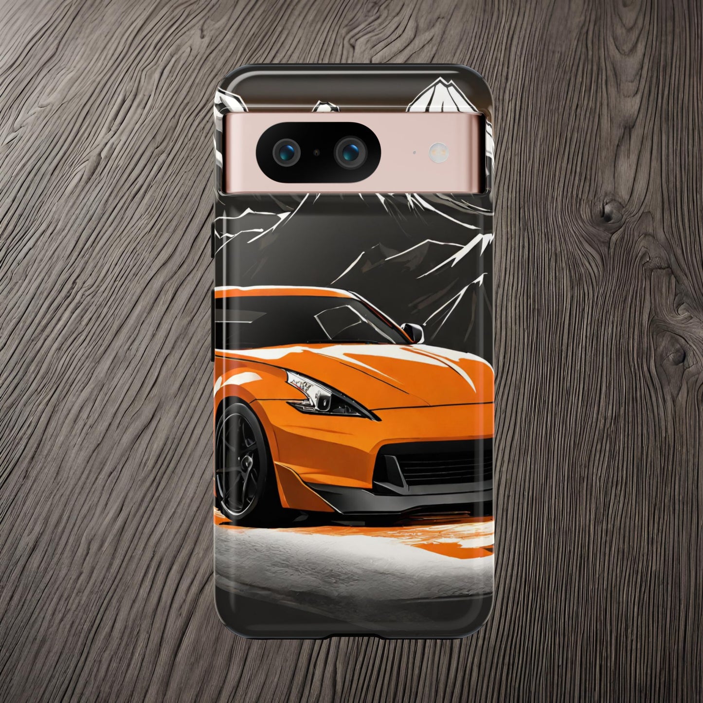 Nissan 370Z Mt Fuji-Dual Layer Ultra Tough Phone Case Google Pixel 8 Glossy Printify by The Night Shift Automotive Apparel
