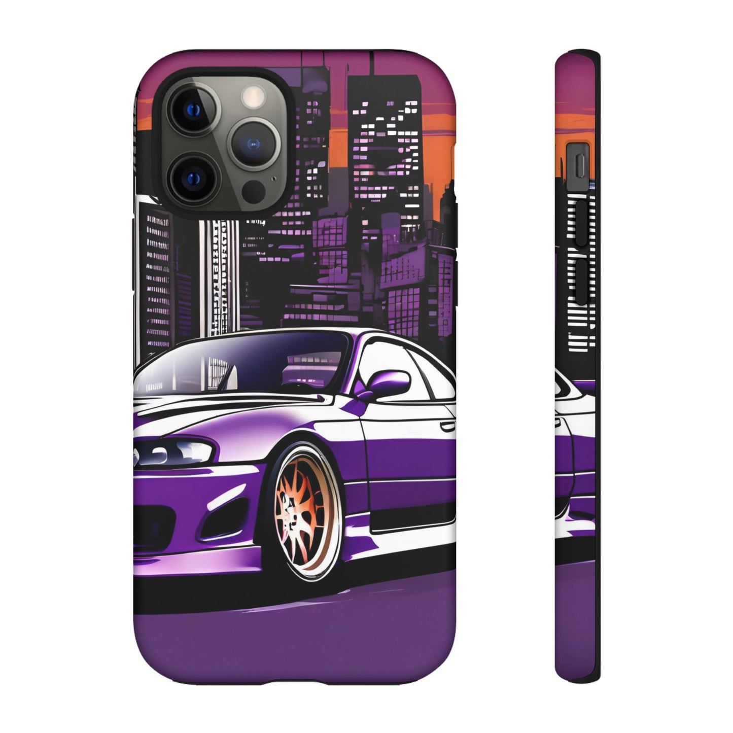 Nissan 240sx S15-Dual Layer Ultra Tough Phone Case iPhone 12 Pro Matte Printify by The Night Shift Automotive Apparel