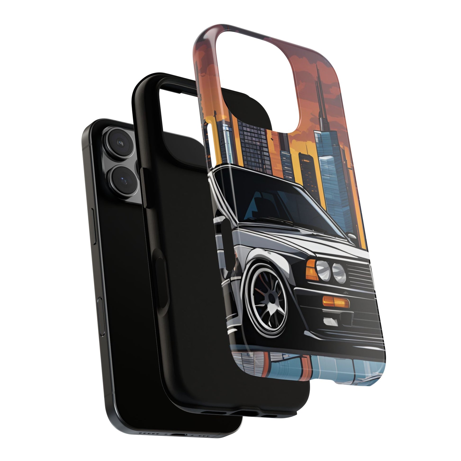 BMW E30 M3-Dual Layer Ultra Tough Phone Case Printify by The Night Shift Automotive Apparel