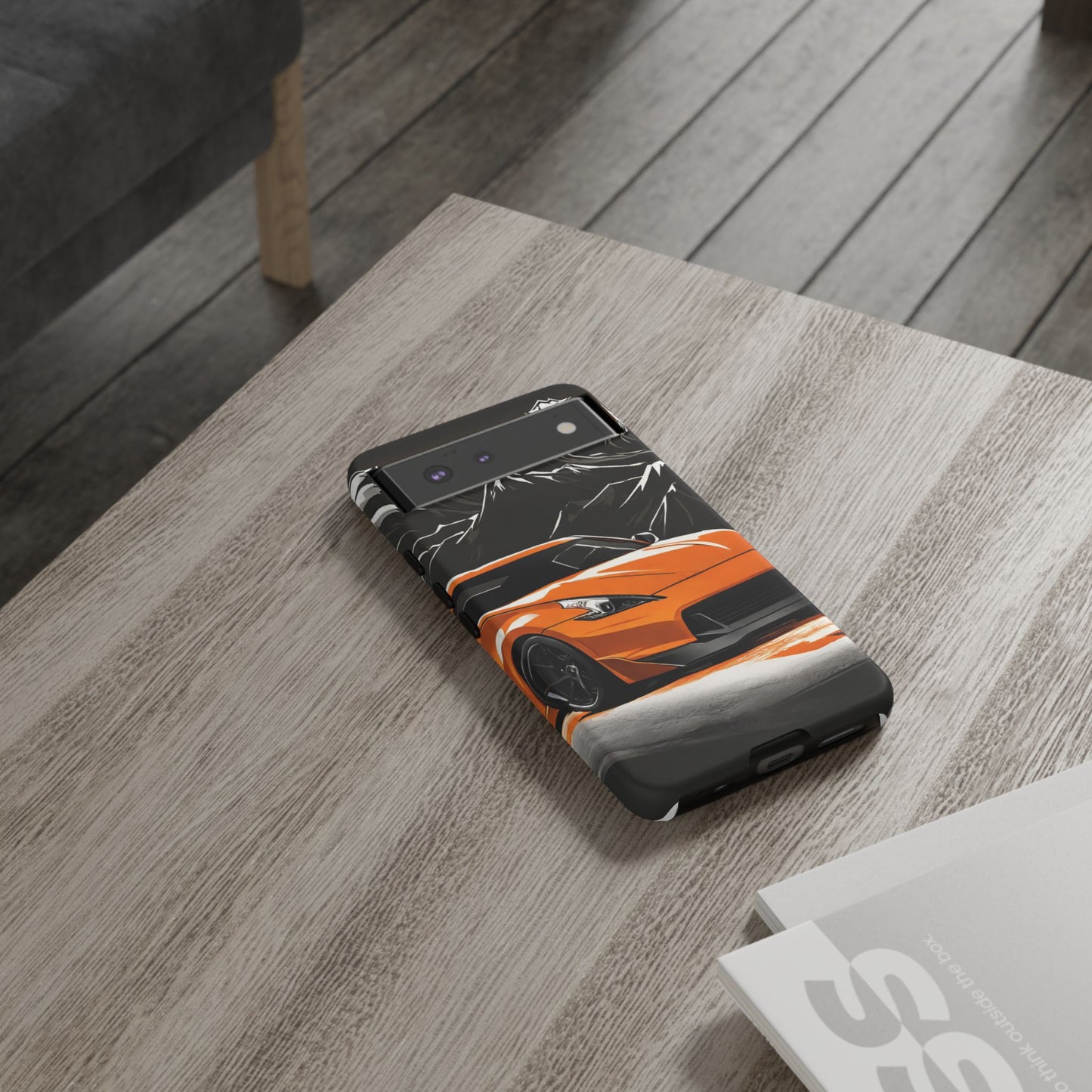 Nissan 370Z Mt Fuji-Dual Layer Ultra Tough Phone Case Google Pixel 6 Matte Printify by The Night Shift Automotive Apparel