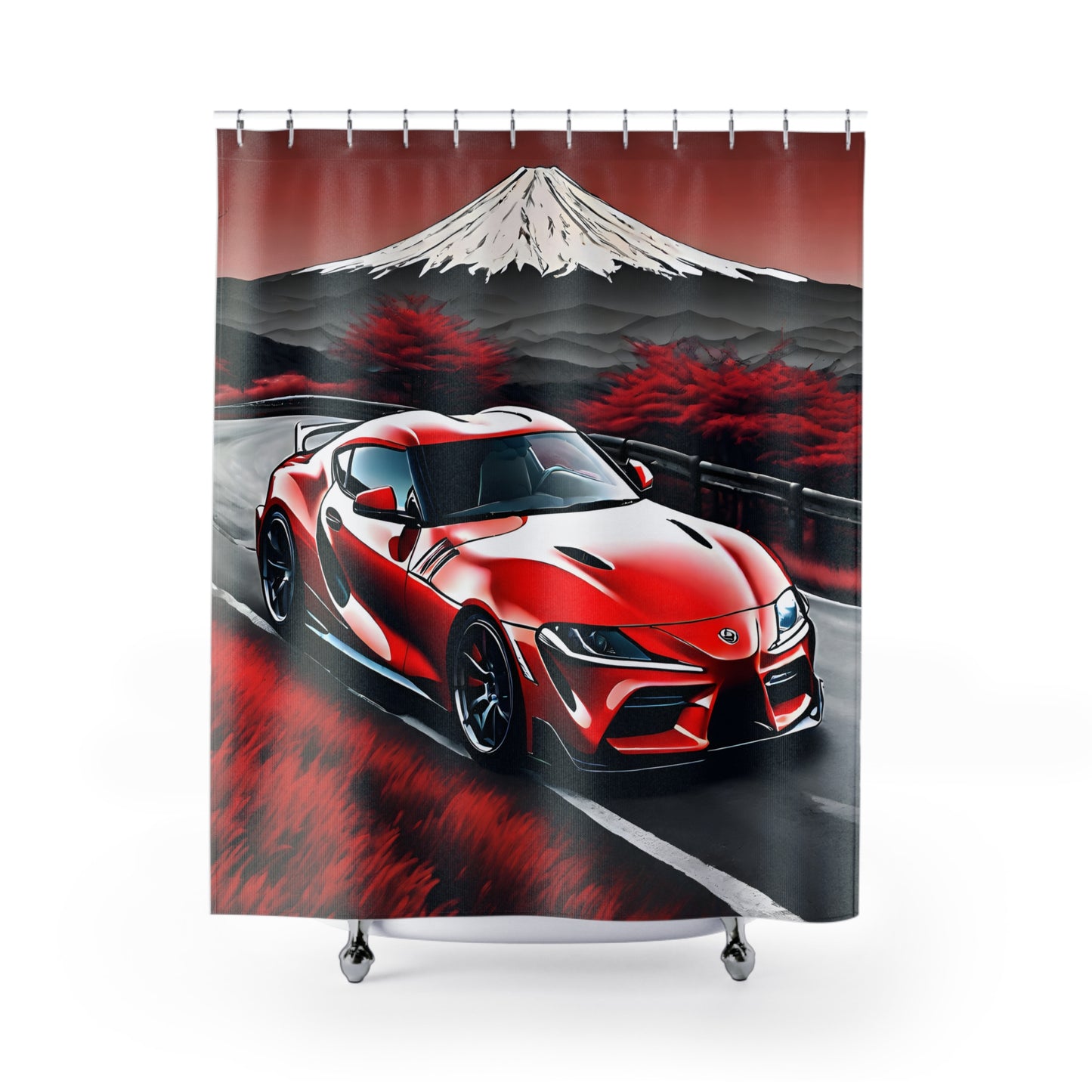 Shower Curtains 71" × 74" Printify by The Night Shift Automotive Apparel