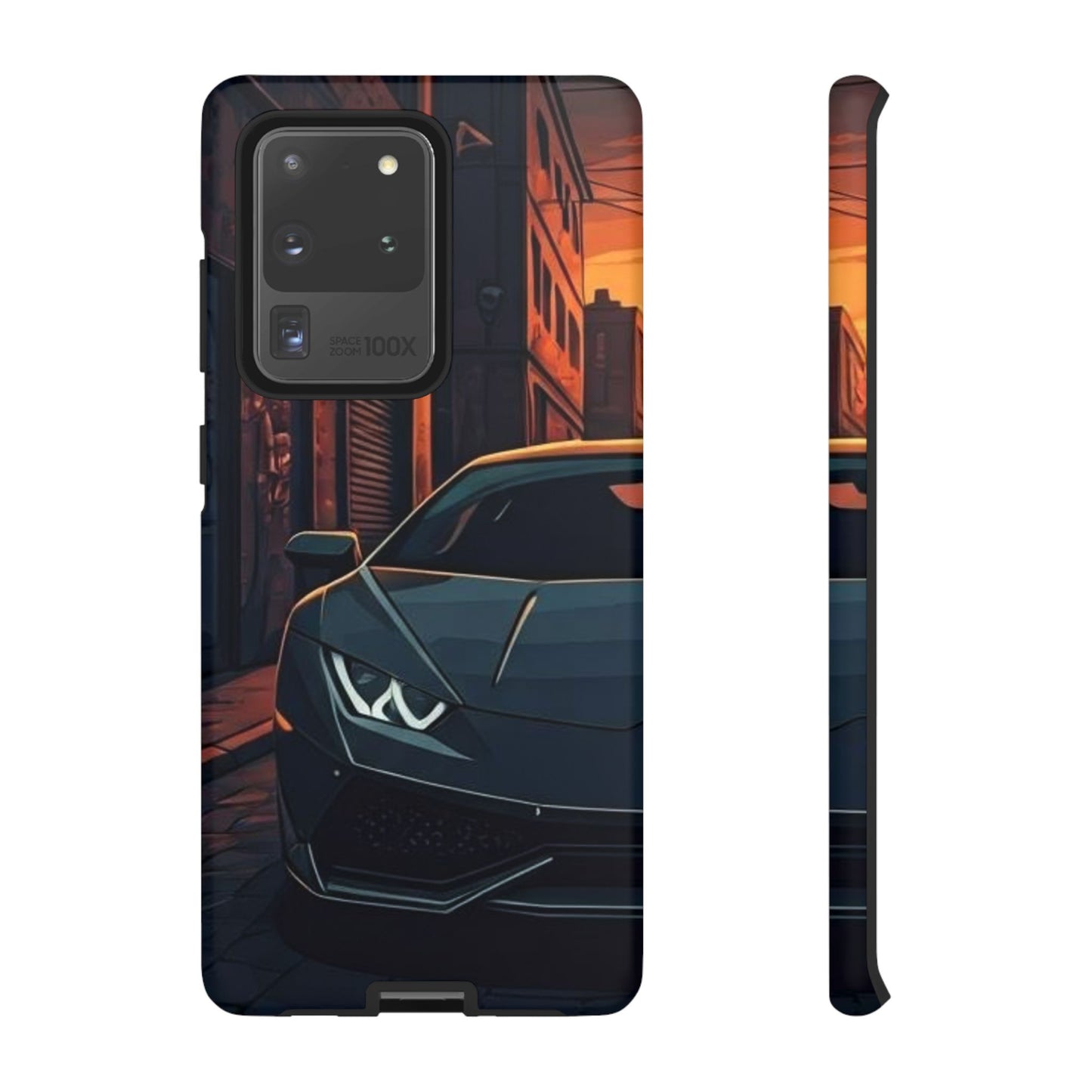 Lamborghini Huracan Street Life-Dual Layer Ultra Tough Phone Case Samsung Galaxy S20 Ultra Matte Printify by The Night Shift Automotive Apparel
