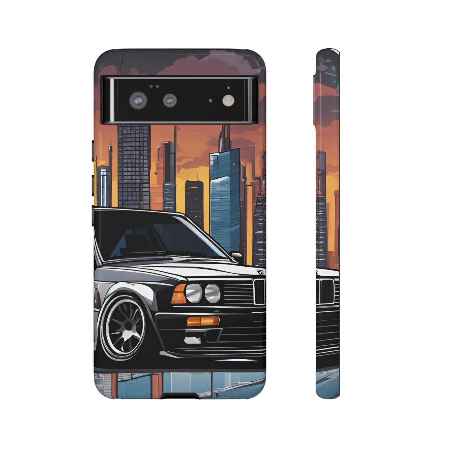 BMW E30 M3-Dual Layer Ultra Tough Phone Case Printify by The Night Shift Automotive Apparel