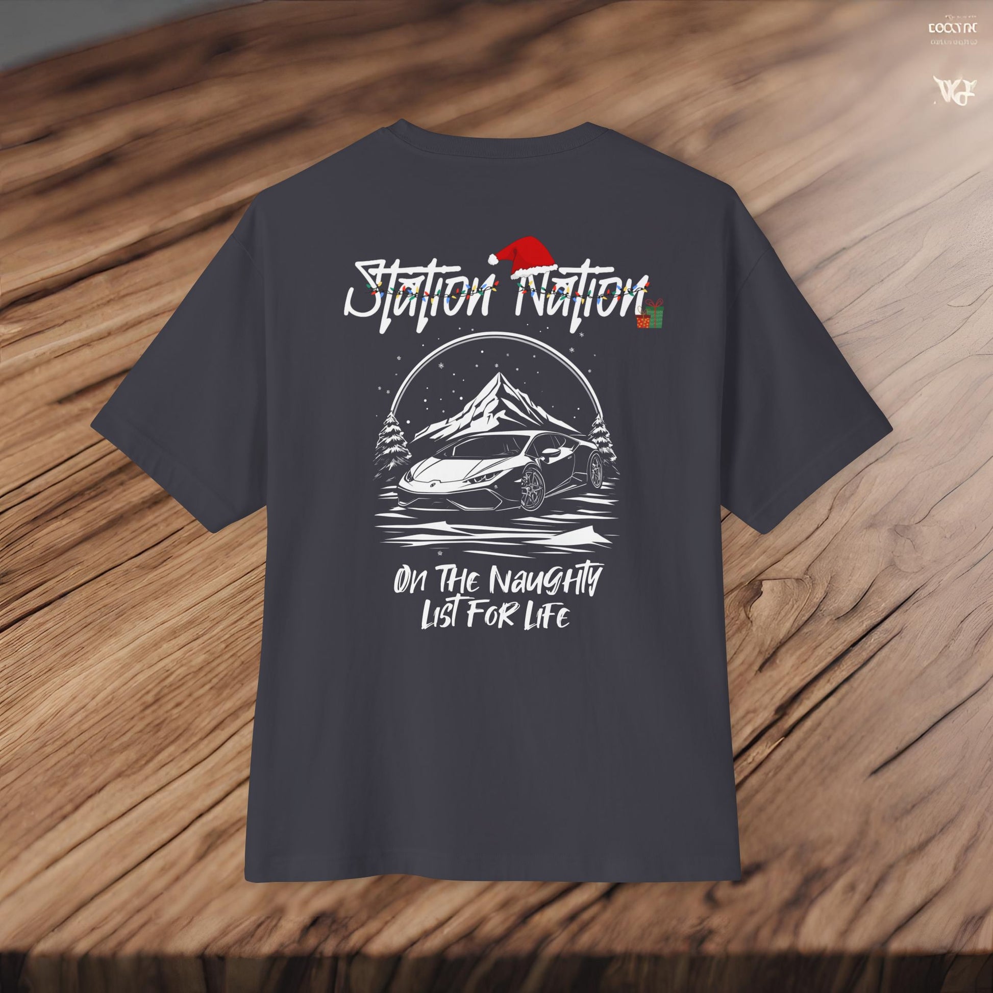 🎄 Christmas Limited Edition Station Nation-Premium, Ultra Soft Unisex Oversized Boxy Tee Printify by The Night Shift Automotive Apparel