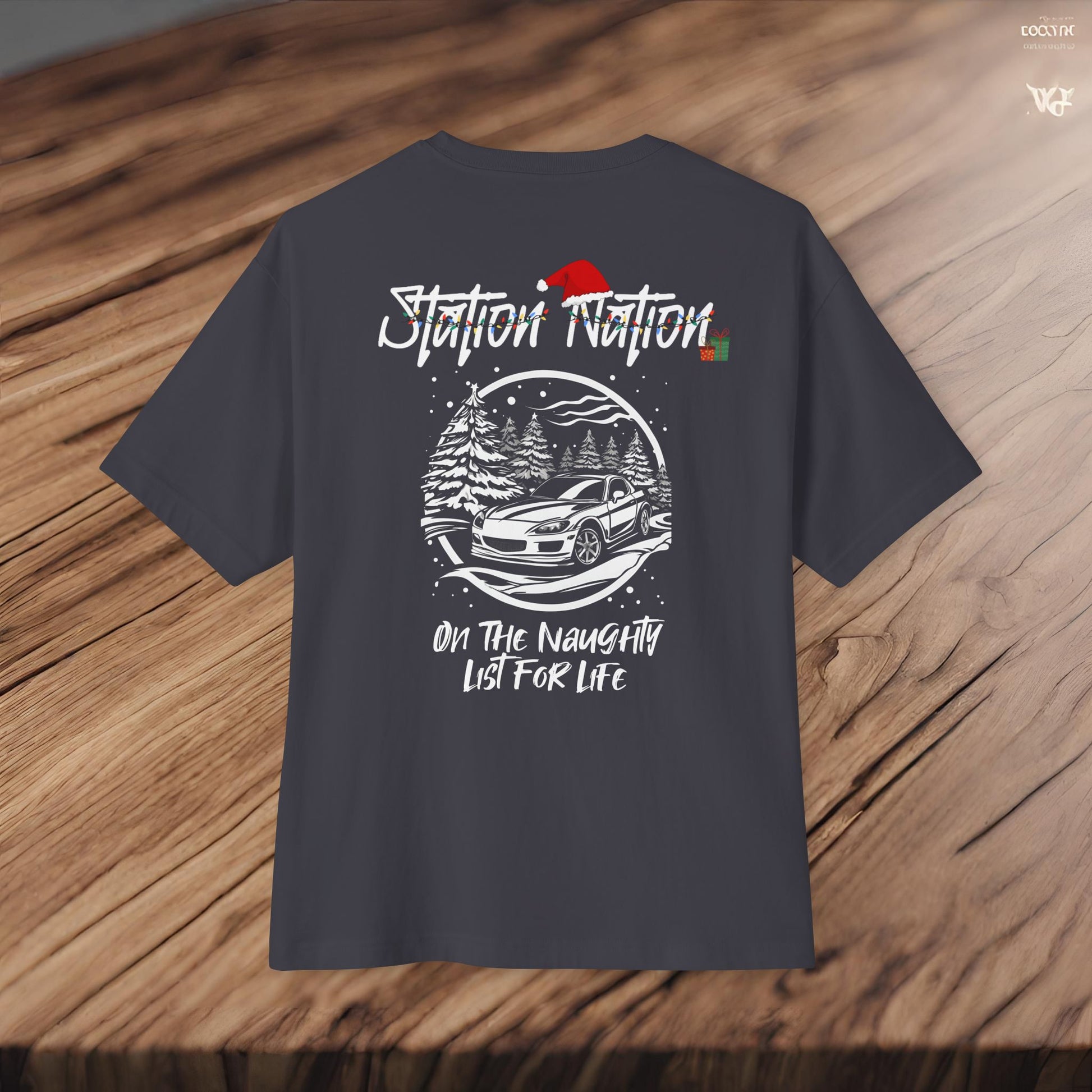 🎄 Christmas Limited Edition Station Nation-Premium, Ultra Soft Unisex Oversized Boxy Tee Printify by The Night Shift Automotive Apparel