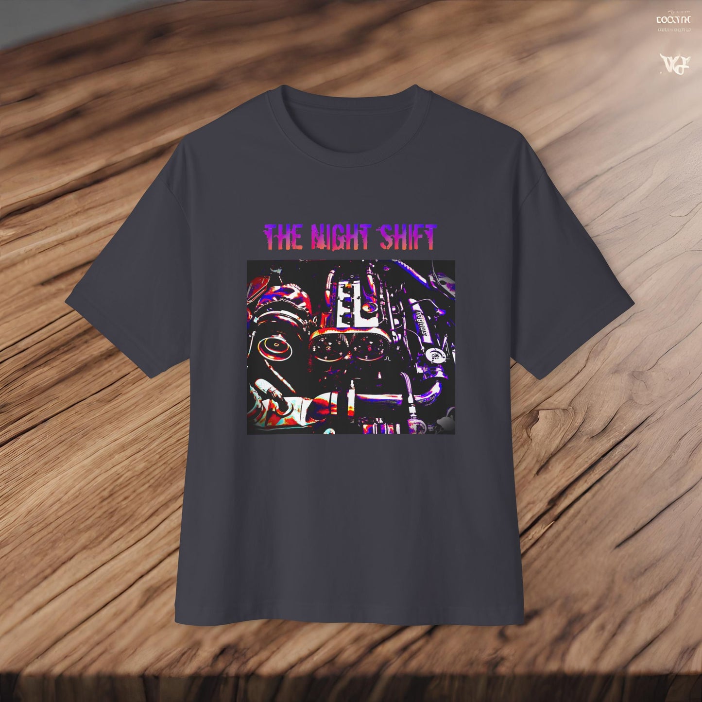 4G63 Synthwave-Premium, Ultra Soft Unisex Oversized Boxy Tee Printify by The Night Shift Automotive Apparel