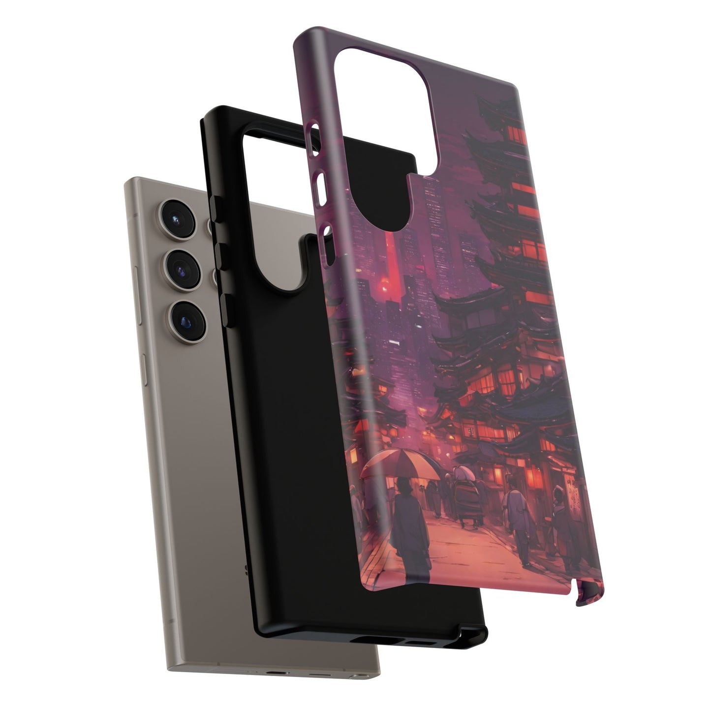 Traditional Japanese Village Countryside-Dual Layer Ultra Tough Phone Case Printify by The Night Shift Automotive Apparel