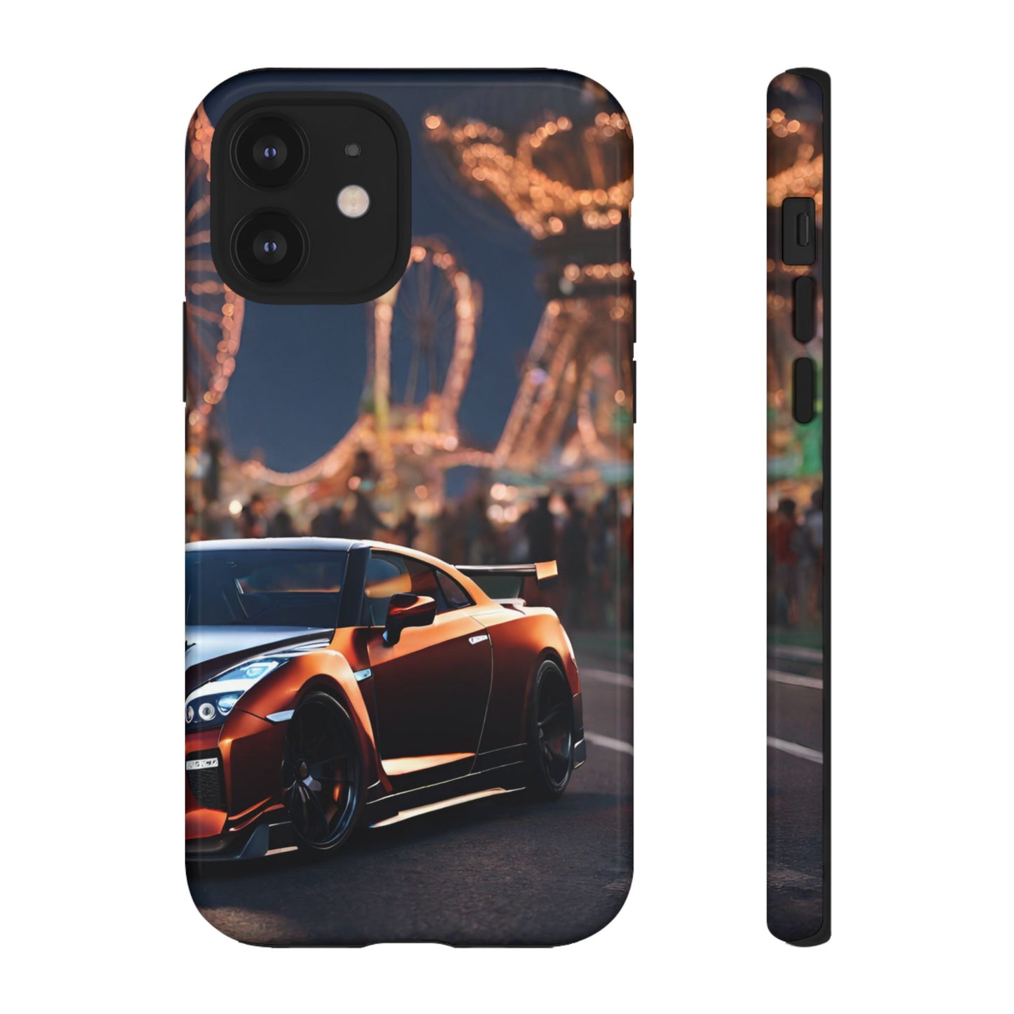 Nissan GTR R35-Dual Layer Ultra Tough Phone Case iPhone 12 Glossy Printify by The Night Shift Automotive Apparel