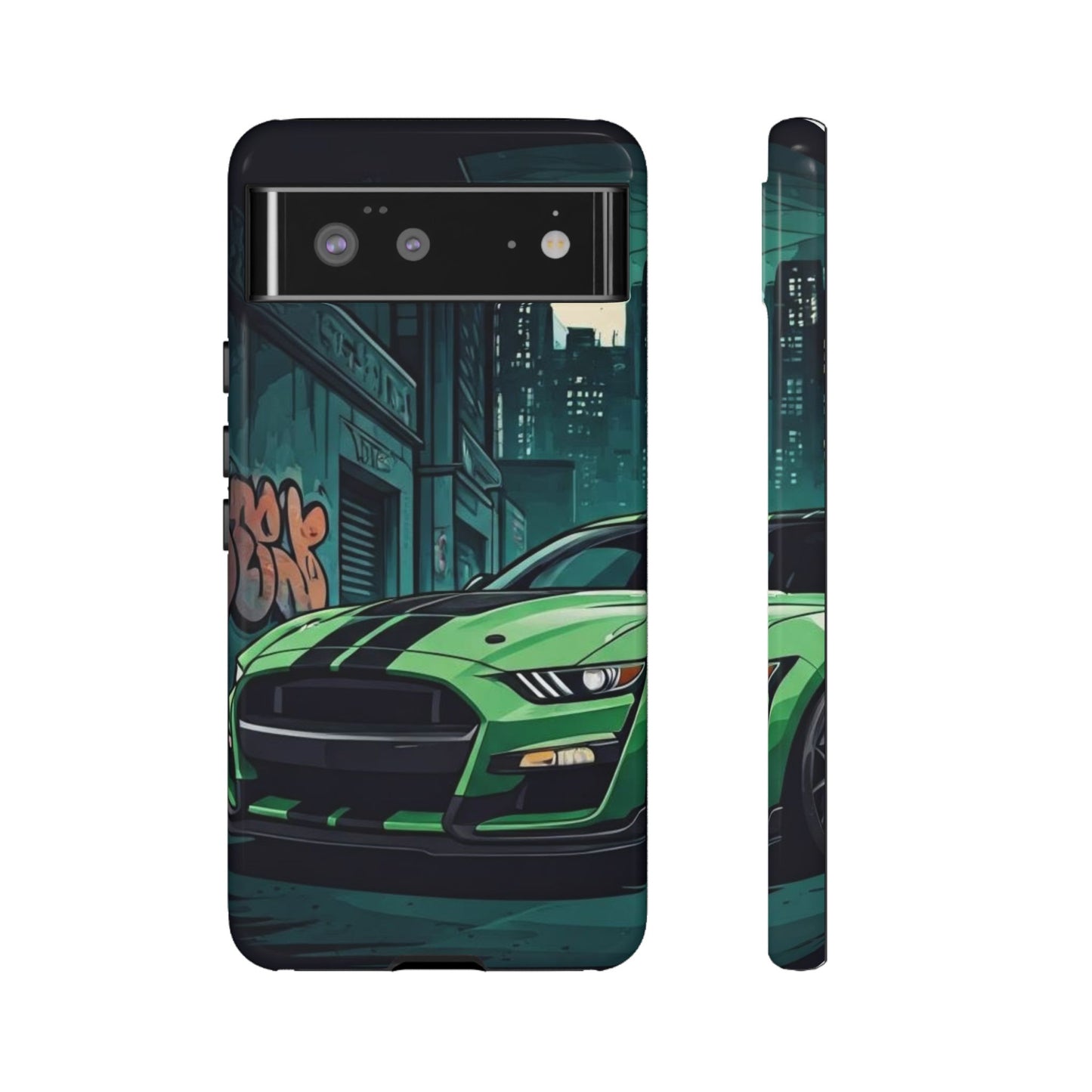 Ford Mustang Shelby GT500 Street Life-Dual Layer Ultra Tough Phone Case Printify by The Night Shift Automotive Apparel