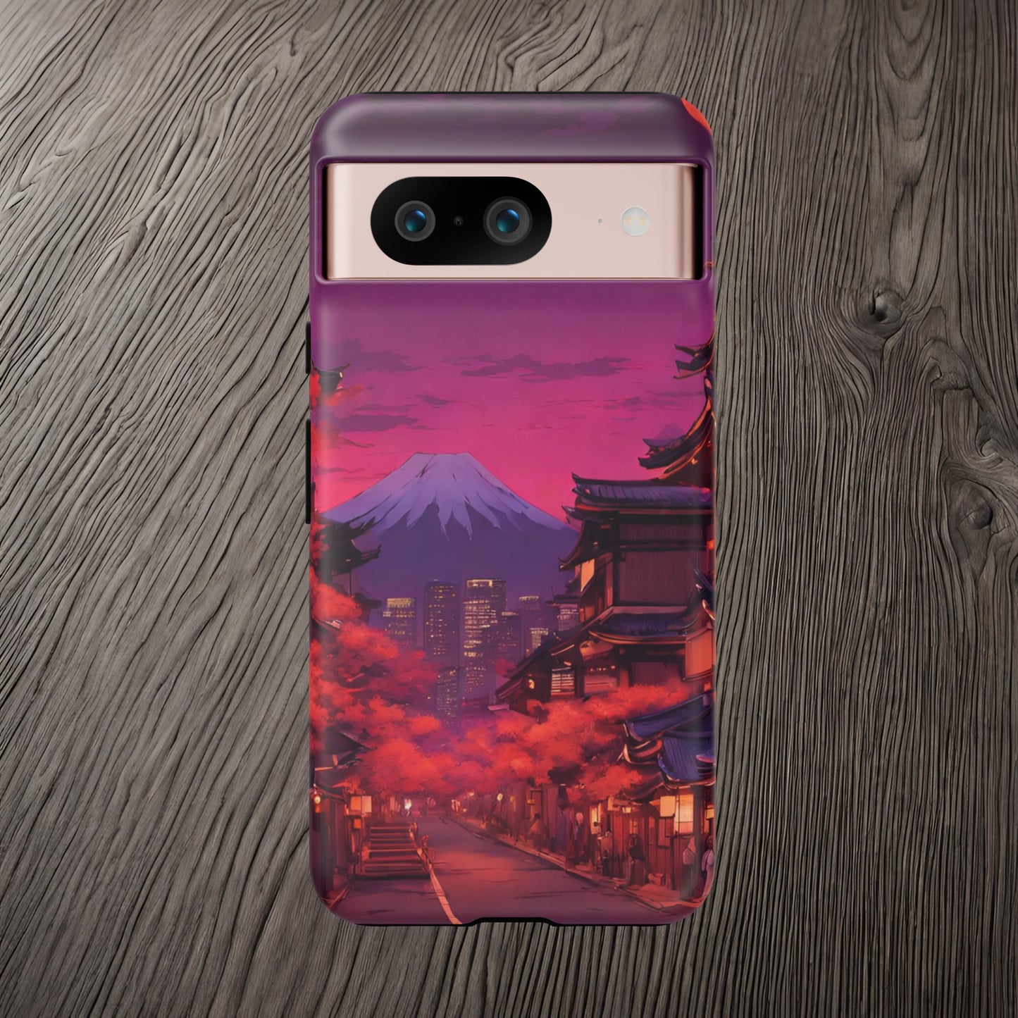Traditional Japanese Village Countryside-Dual Layer Ultra Tough Phone Case Google Pixel 8 Matte Printify by The Night Shift Automotive Apparel