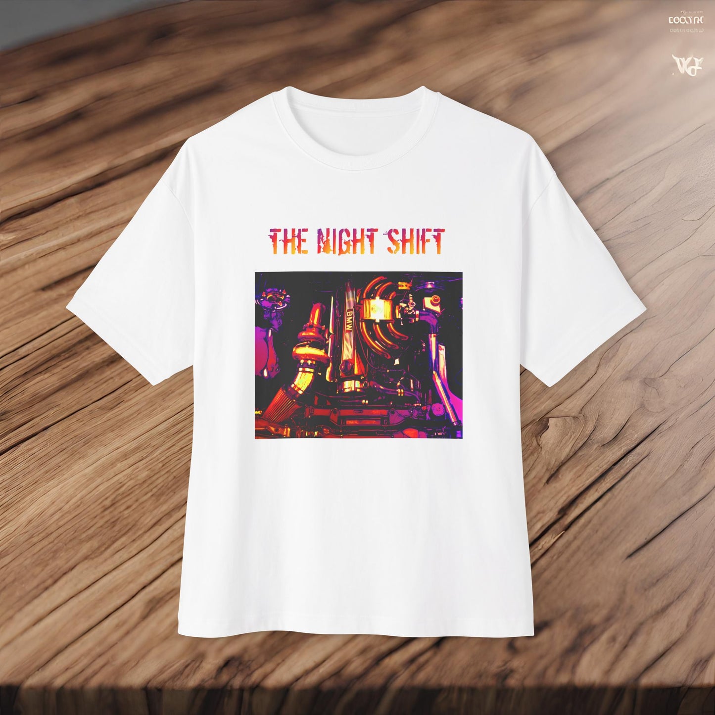 M20B30 Synthwave-Premium, Ultra Soft Unisex Oversized Boxy Tee Printify by The Night Shift Automotive Apparel