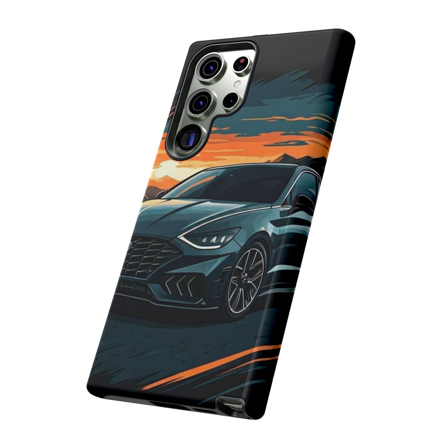 Hyundai Sonata-Sunset Drive-Dual Layer Ultra Tough Phone Case Printify by The Night Shift Automotive Apparel
