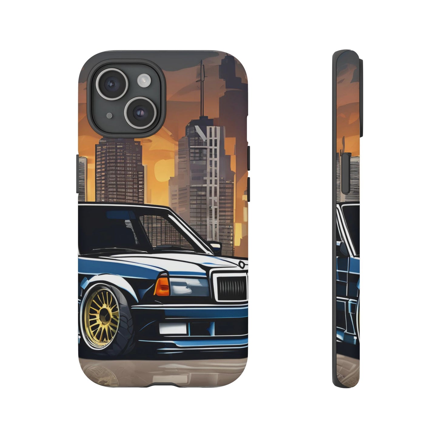 Mercedes Benz 190e Evo-Dual Layer Ultra Tough Phone Case Printify by The Night Shift Automotive Apparel