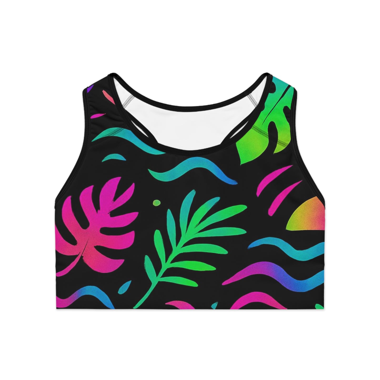 Women's Sports Bra Printify by The Night Shift Automotive Apparel
