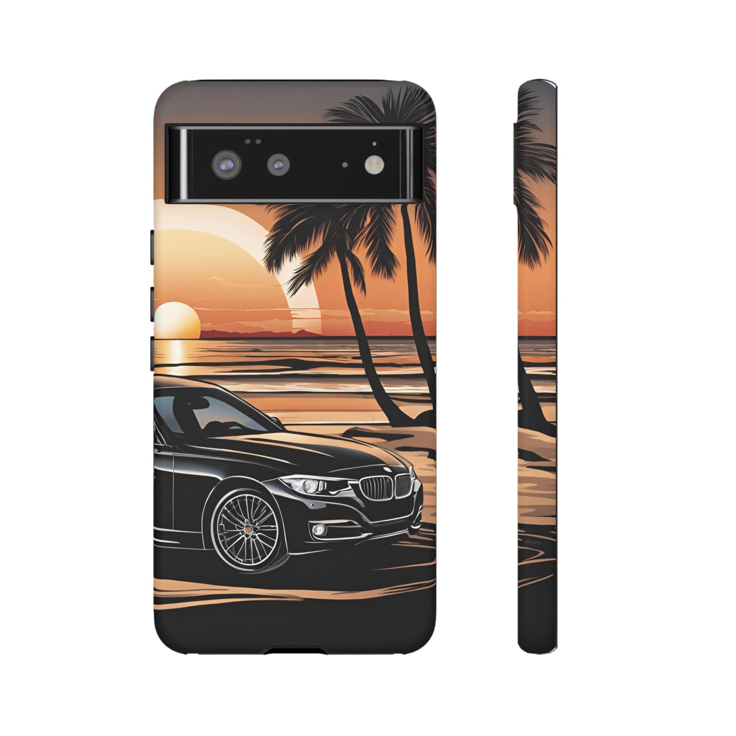 BMW Sunset On The Beach-Dual Layer Ultra Tough Phone Case Printify by The Night Shift Automotive Apparel