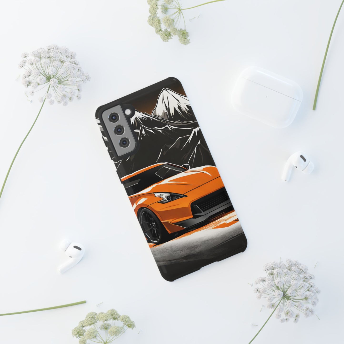 Nissan 370Z Mt Fuji-Dual Layer Ultra Tough Phone Case Printify by The Night Shift Automotive Apparel