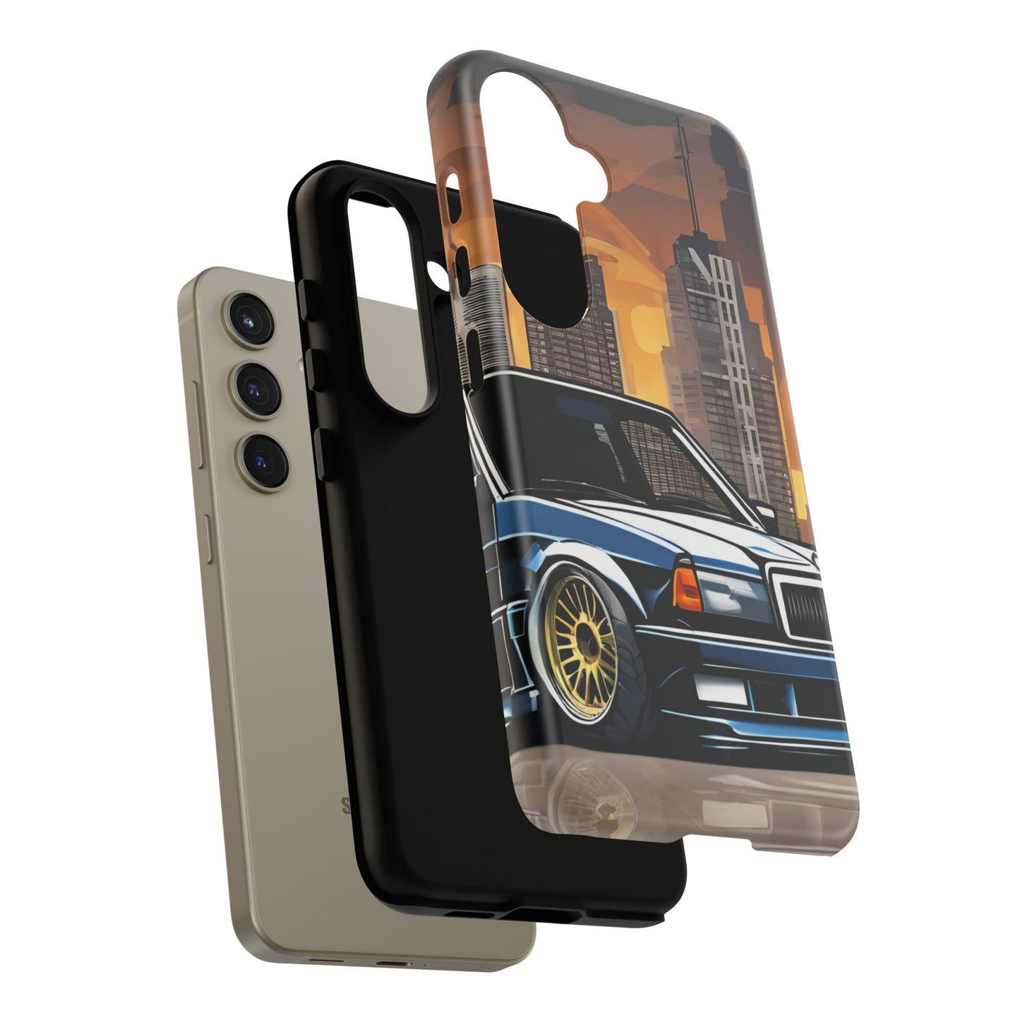 Mercedes Benz 190e Evo-Dual Layer Ultra Tough Phone Case Printify by The Night Shift Automotive Apparel