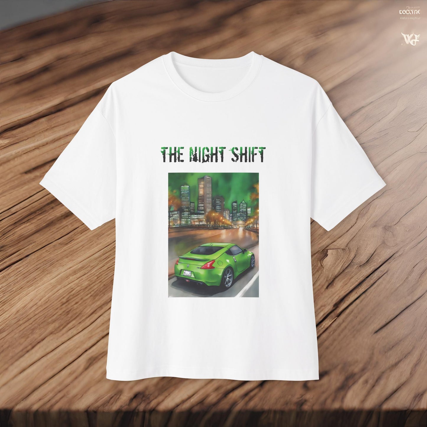 Nissan 370z-Premium, Ultra Soft Unisex Oversized Boxy Tee Printify by The Night Shift Automotive Apparel