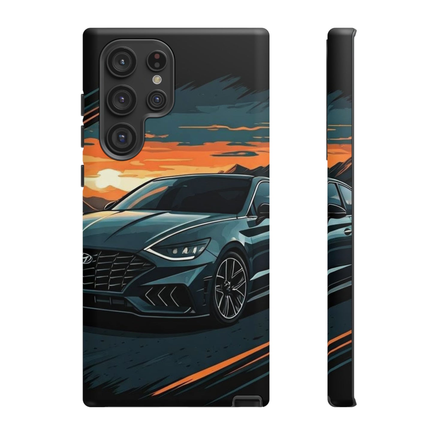 Hyundai Sonata-Sunset Drive-Dual Layer Ultra Tough Phone Case Printify by The Night Shift Automotive Apparel
