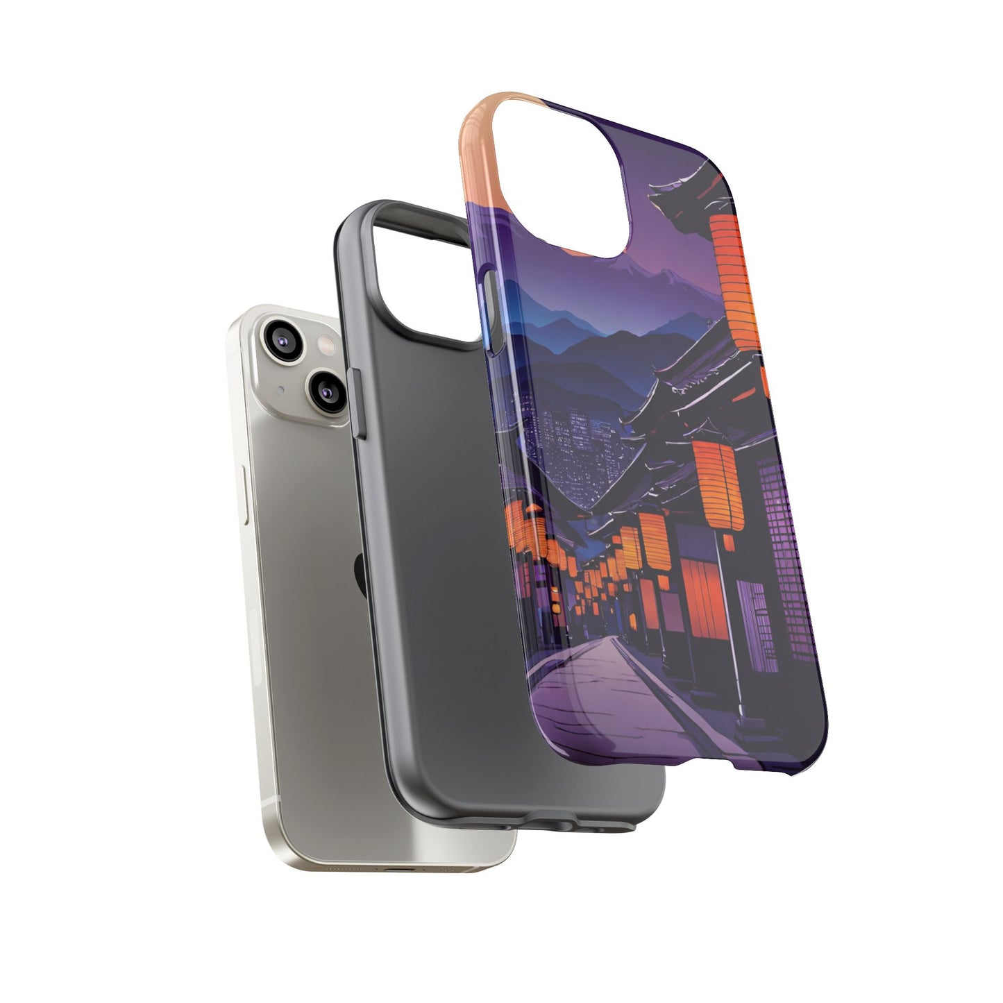 Traditional Japanese Village Countryside-Dual Layer Ultra Tough Phone Case Printify by The Night Shift Automotive Apparel