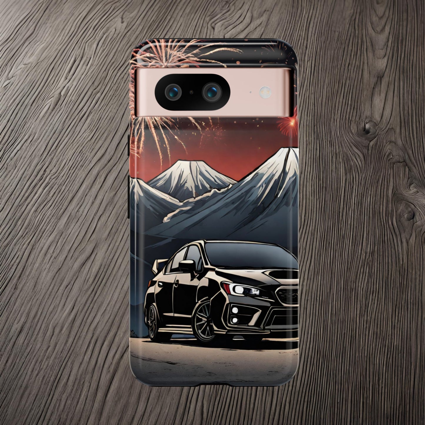 Subaru WRX/STI Fireworks-Dual Layer Ultra Tough Phone Case Google Pixel 8 Glossy Printify by The Night Shift Automotive Apparel