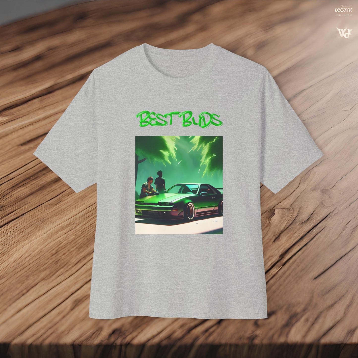 Best Buds-Premium, Ultra Soft Unisex Oversized Boxy Tee Printify by The Night Shift Automotive Apparel