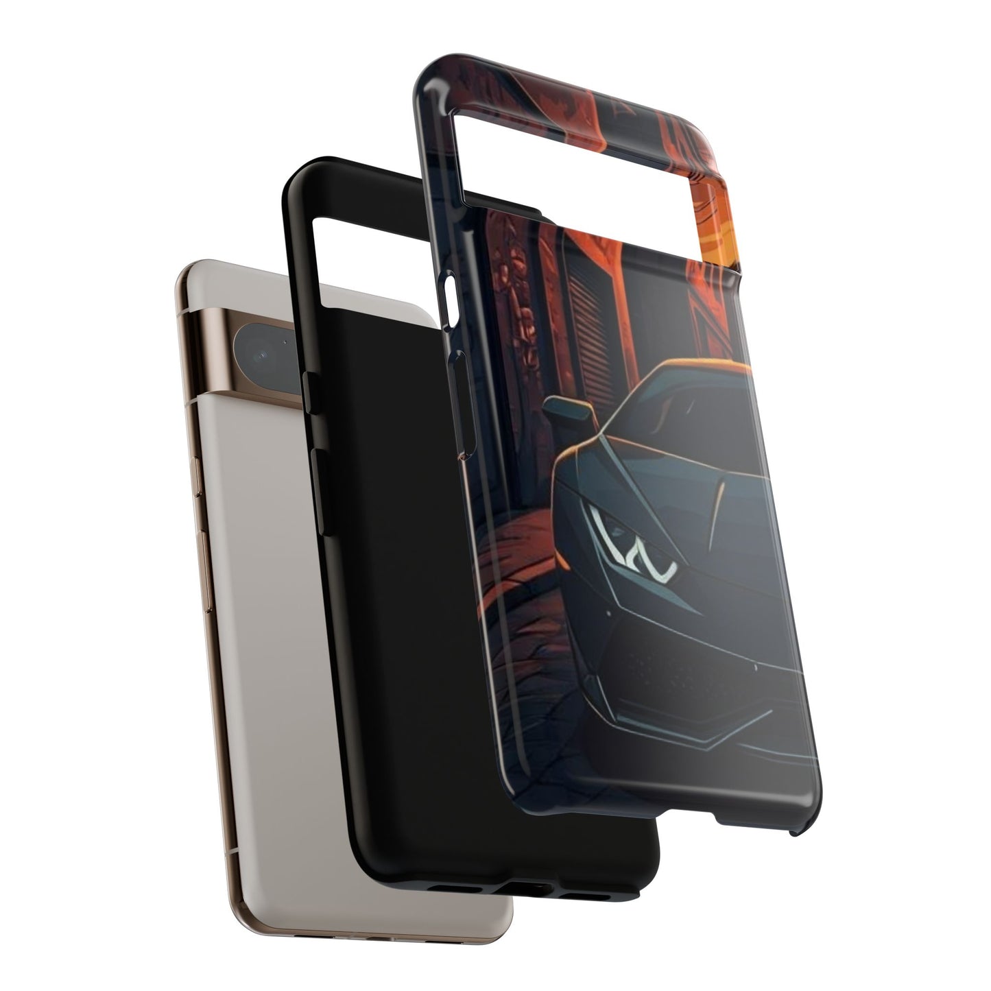 Lamborghini Huracan Street Life-Dual Layer Ultra Tough Phone Case Printify by The Night Shift Automotive Apparel