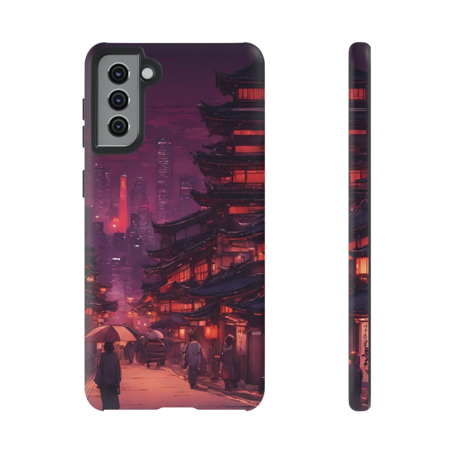 Traditional Japanese Village Countryside-Dual Layer Ultra Tough Phone Case Samsung Galaxy S21 Plus Matte Printify by The Night Shift Automotive Apparel