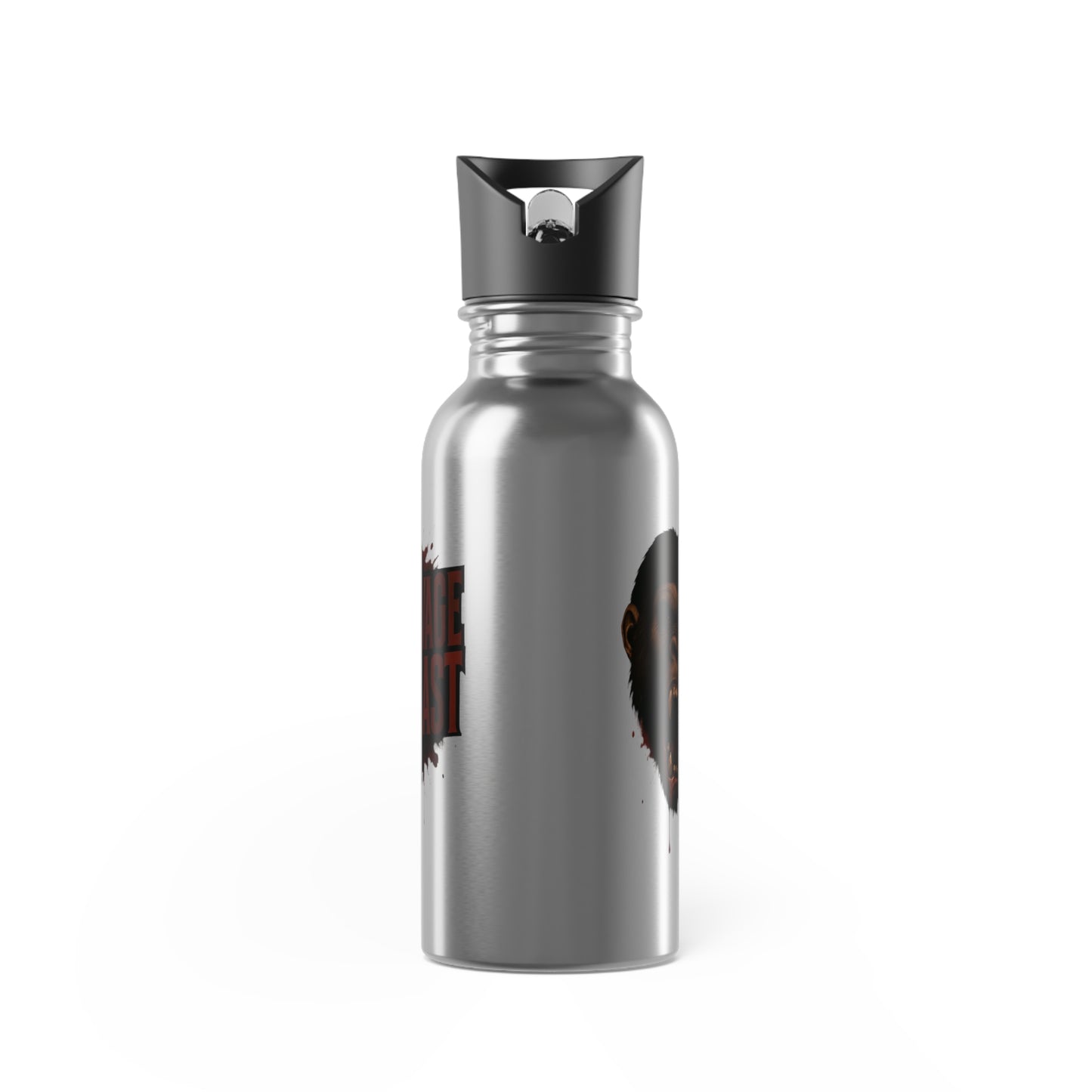 Stainless Steel Water Bottle With Straw, 20oz Printify by The Night Shift Automotive Apparel