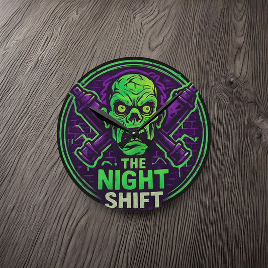 The Night Shift-Acrylic Wall Clock
