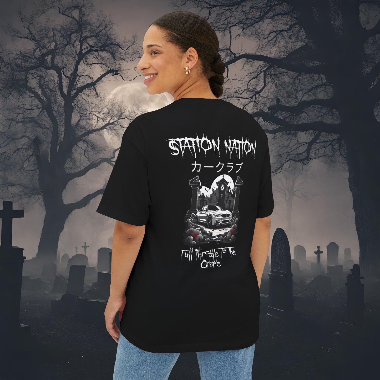 👻 HALLOWEEN LIMITED EDITION BMW M3-Premium, Ultra Soft Oversized Boxy Tee