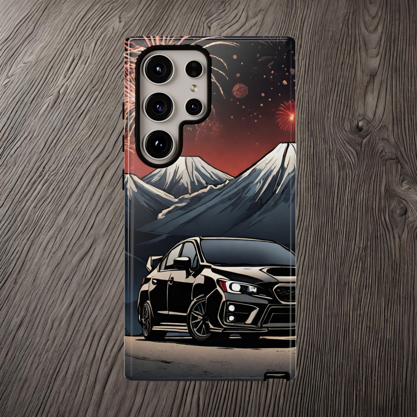 Subaru WRX/STI Fireworks-Dual Layer Ultra Tough Phone Case Samsung Galaxy S24 Ultra Glossy Printify by The Night Shift Automotive Apparel