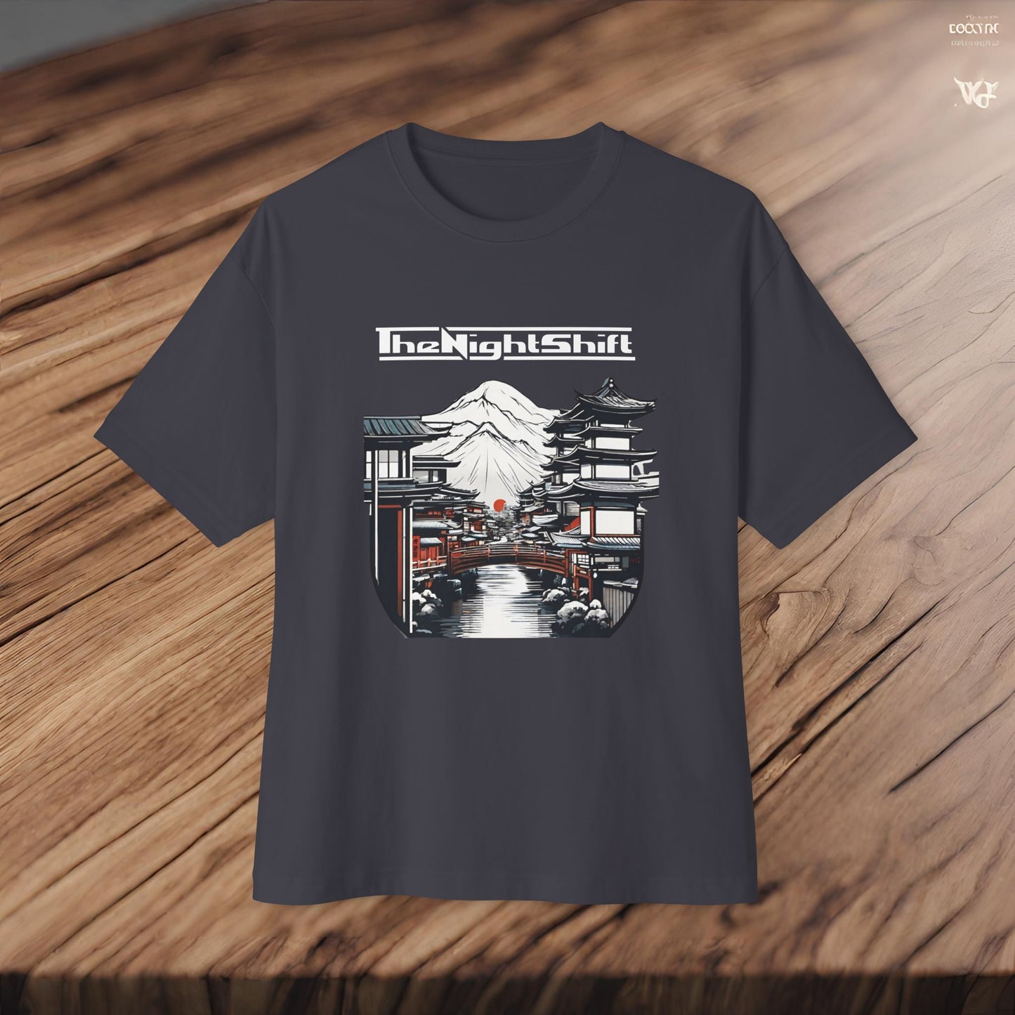 Mt Fuji-Premium, Ultra Soft Unisex Oversized Boxy Tee Printify by The Night Shift Automotive Apparel