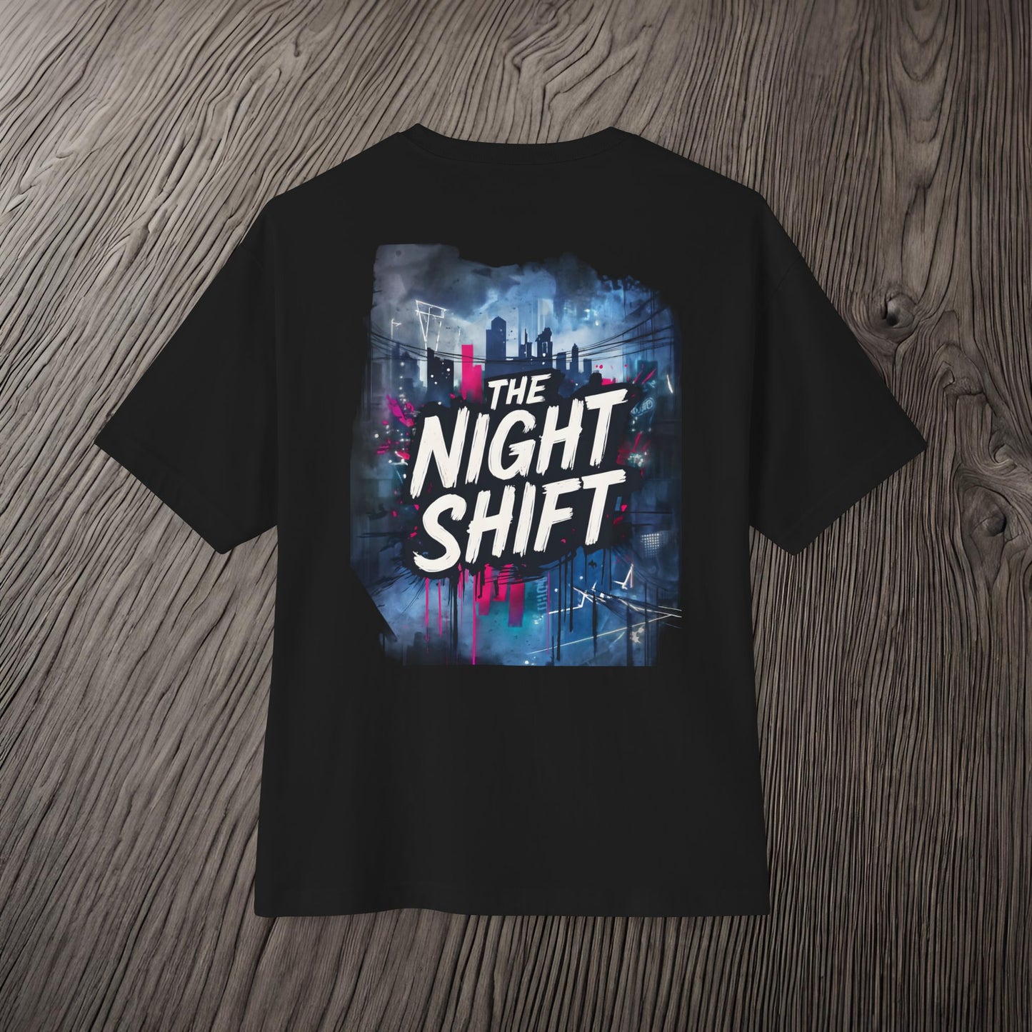 The Night Shift Essentials-Ultra Soft, Premium Unisex Oversized Boxy Tee Printify by The Night Shift Automotive Apparel