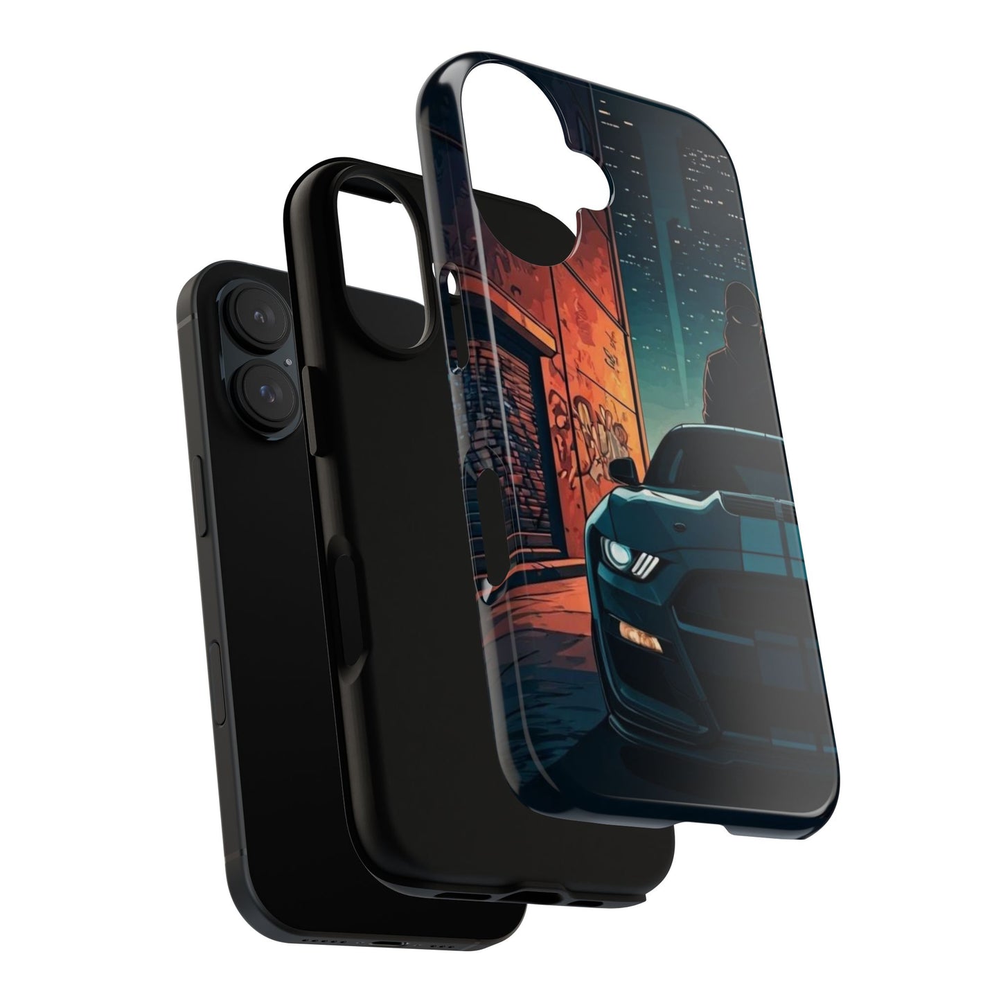 Ford Mustang Shelby GT350 Street Life-Dual Layer Ultra Tough Phone Case Printify by The Night Shift Automotive Apparel
